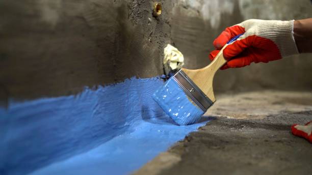 Commercial Waterproofing project at a Jacksontown, OH business property by SJ Waterproofing Pros